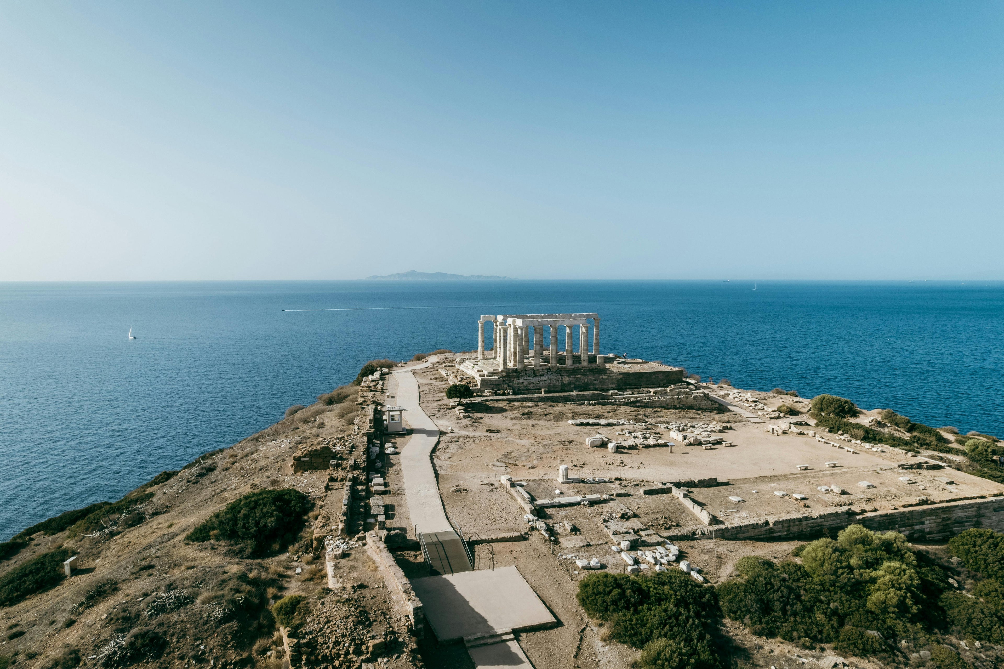 From Athens: Temple of Poseidon & Sounion Cape Half Day Private Tour